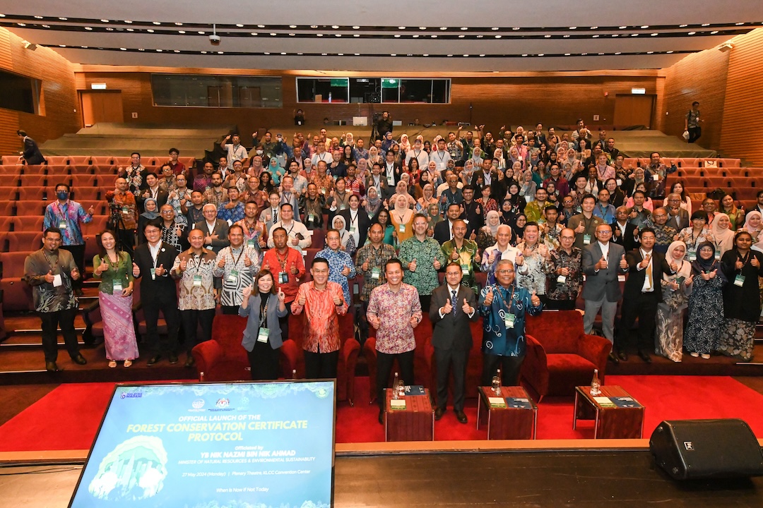 Forest Conservation Certificate Protocol launch ceremony with industry stakeholders